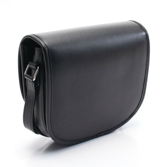 Celine Triomphe Shoulder Bag Leather Black - Picture 2 of 4